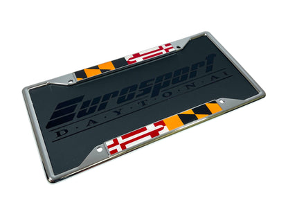 Maryland Flag Chrome License Plate Frame