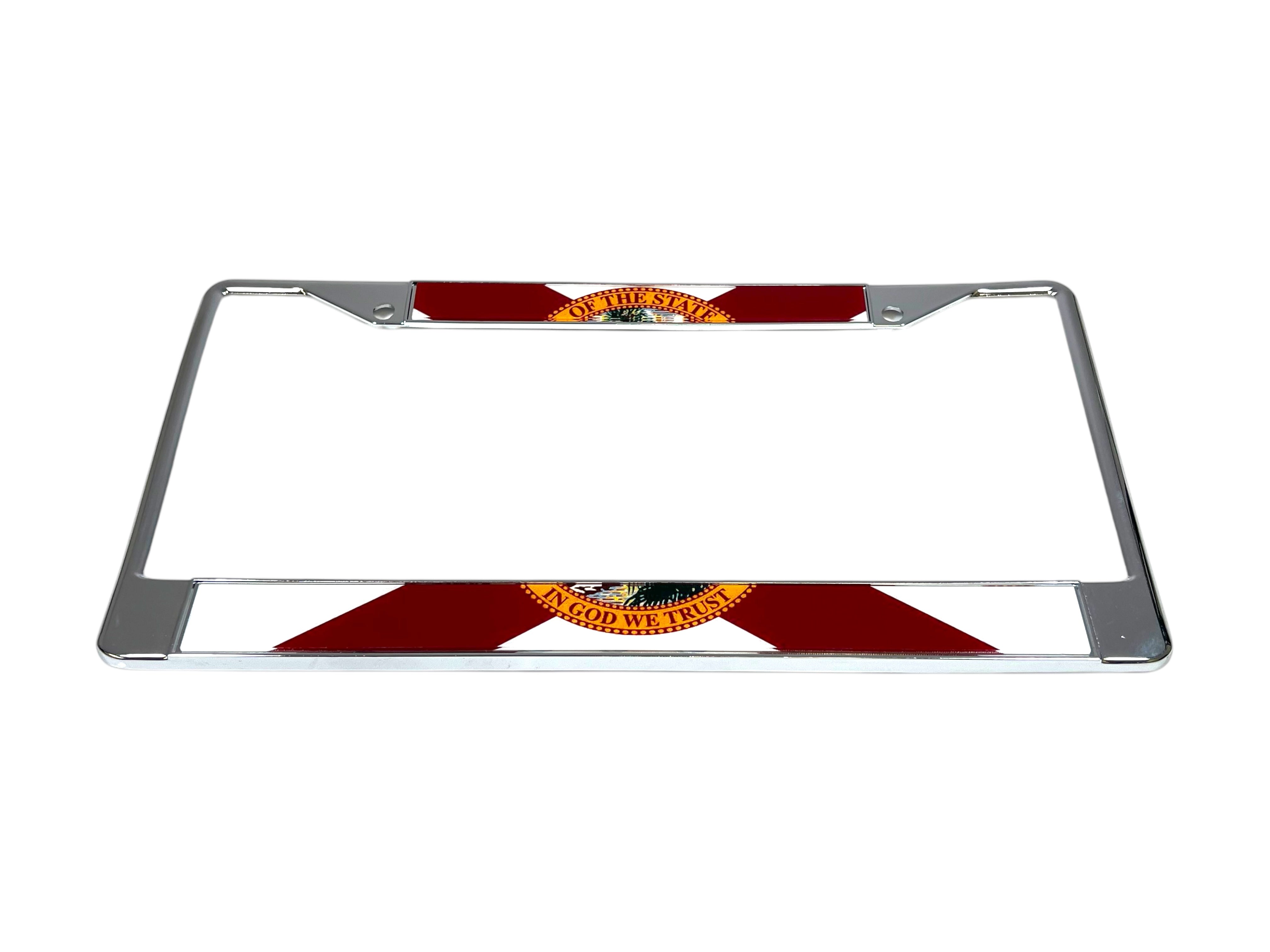 Florida Flag Chrome License Plate Frame