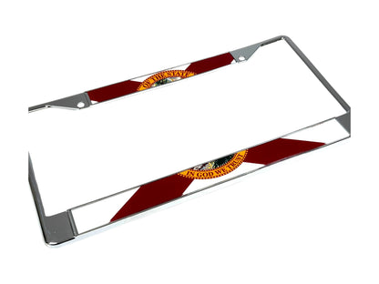 Florida Flag Chrome License Plate Frame