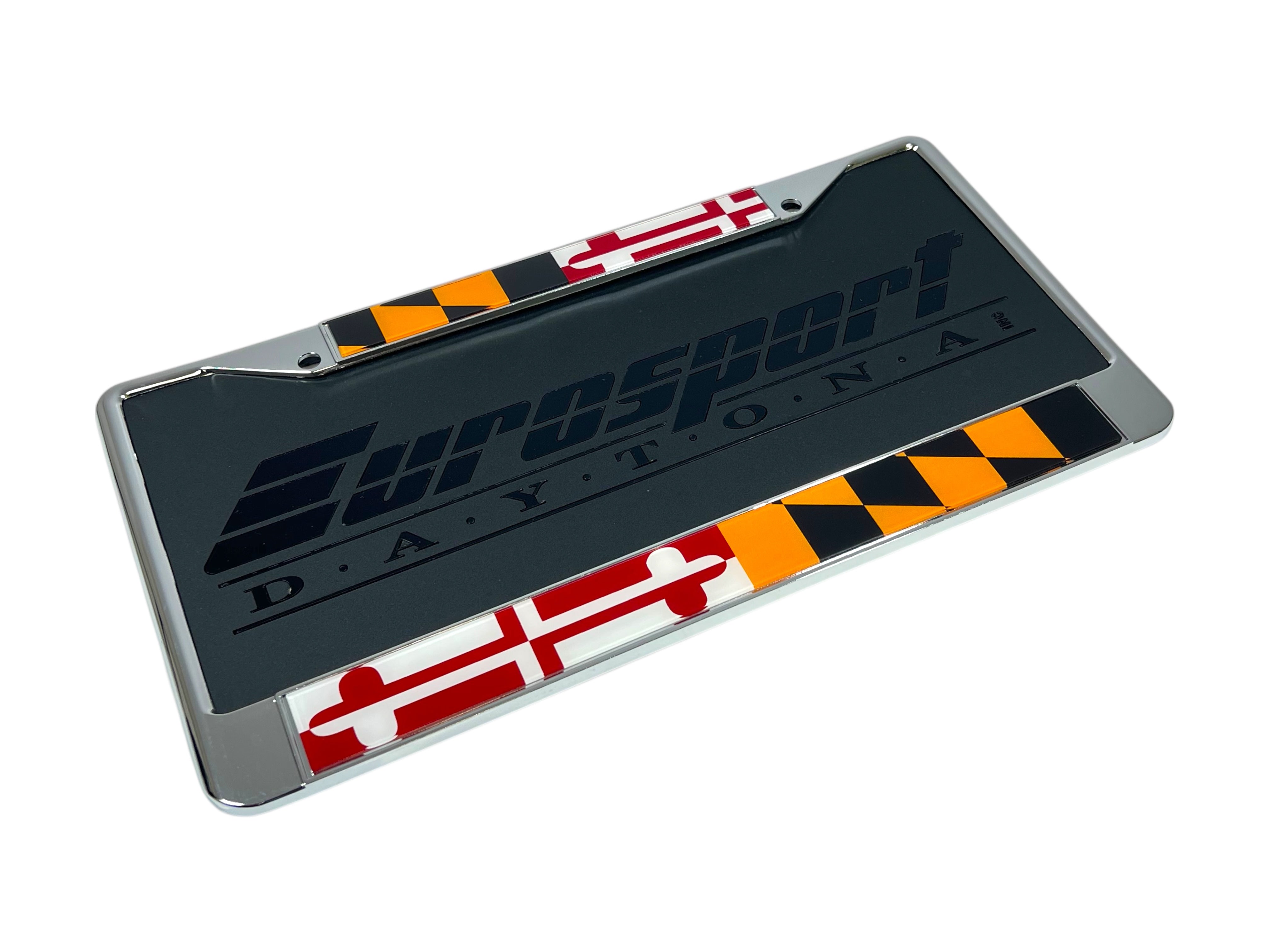 Maryland Flag Chrome License Plate Frame