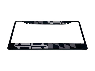 Maryland Flag Blacked Out License Plate Frame