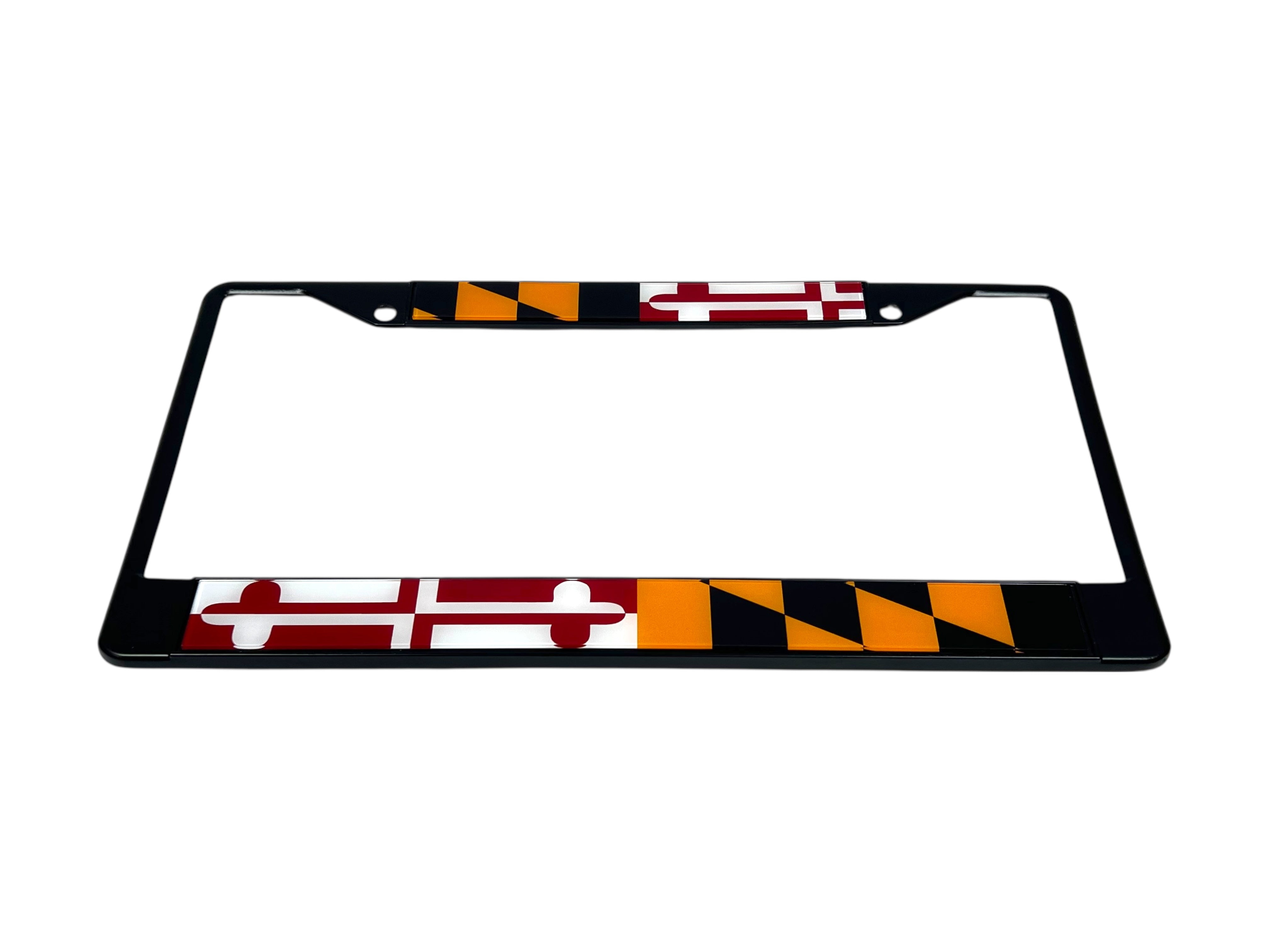 Maryland Flag Black License Plate Frame