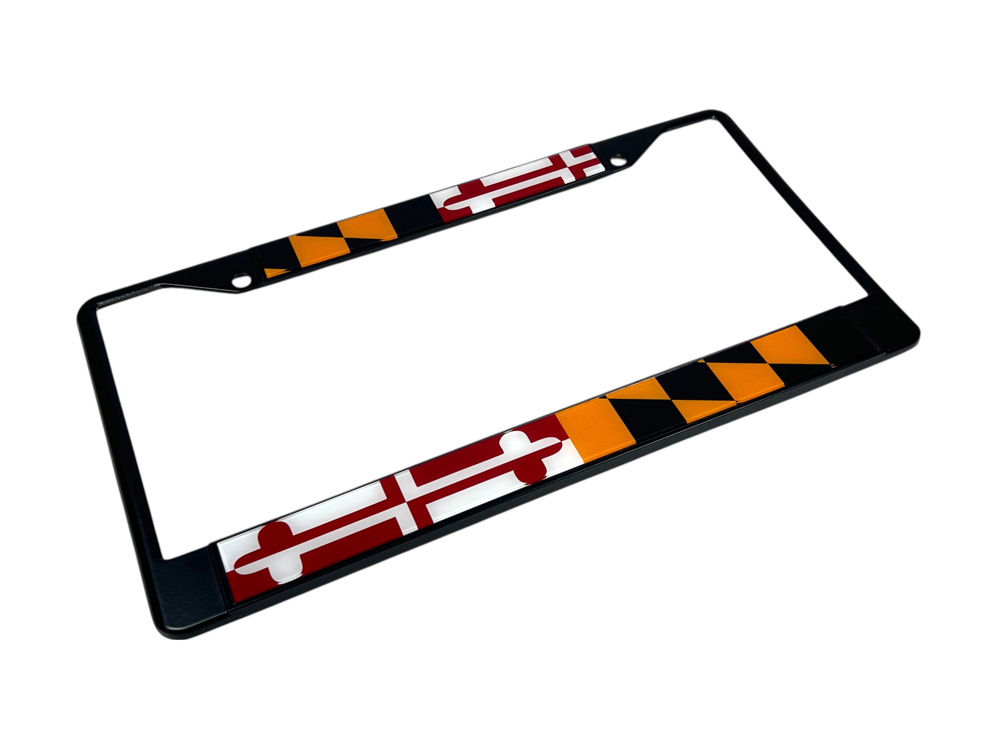 Maryland Flag Black License Plate Frame