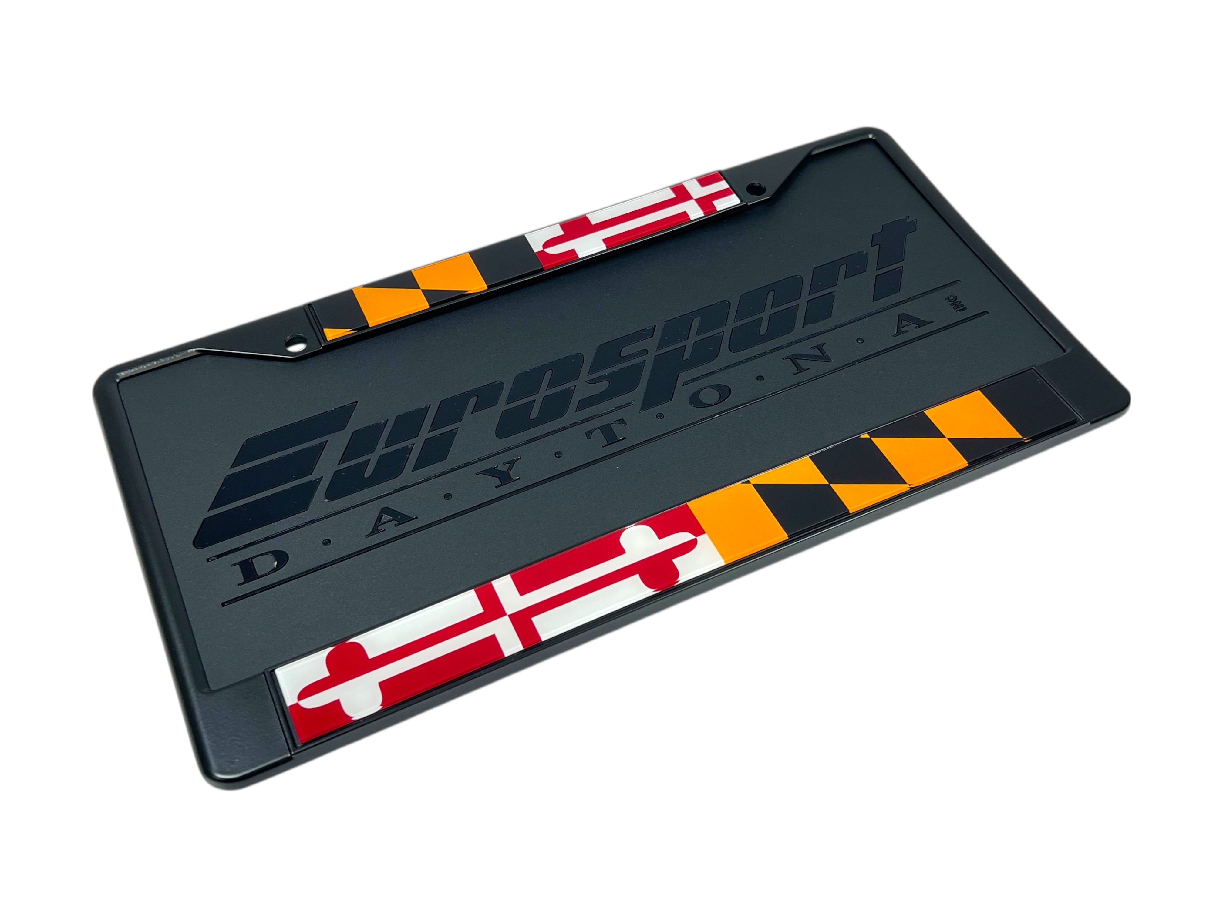 Maryland Flag Black License Plate Frame