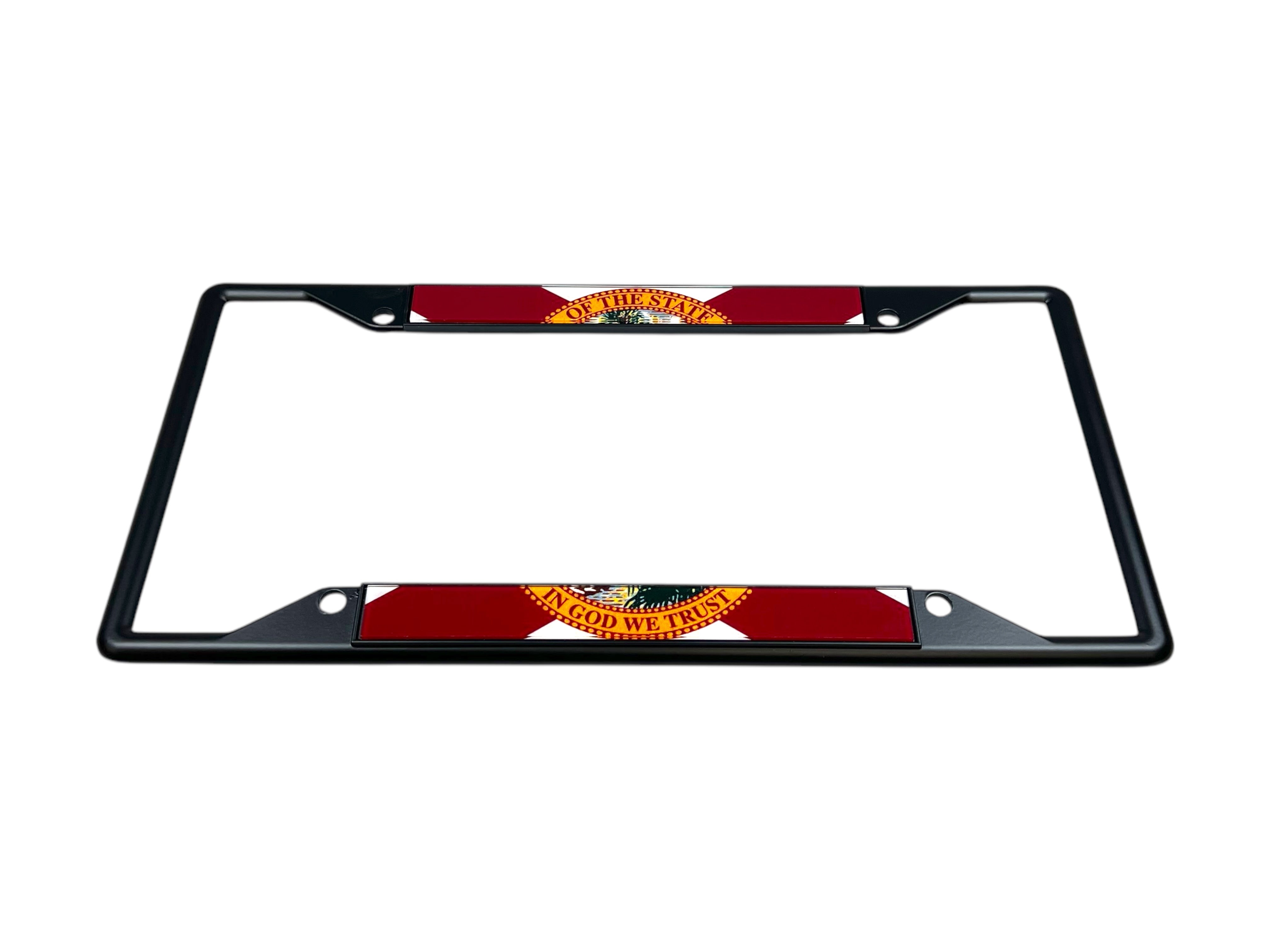 Florida Flag Black License Plate Frame