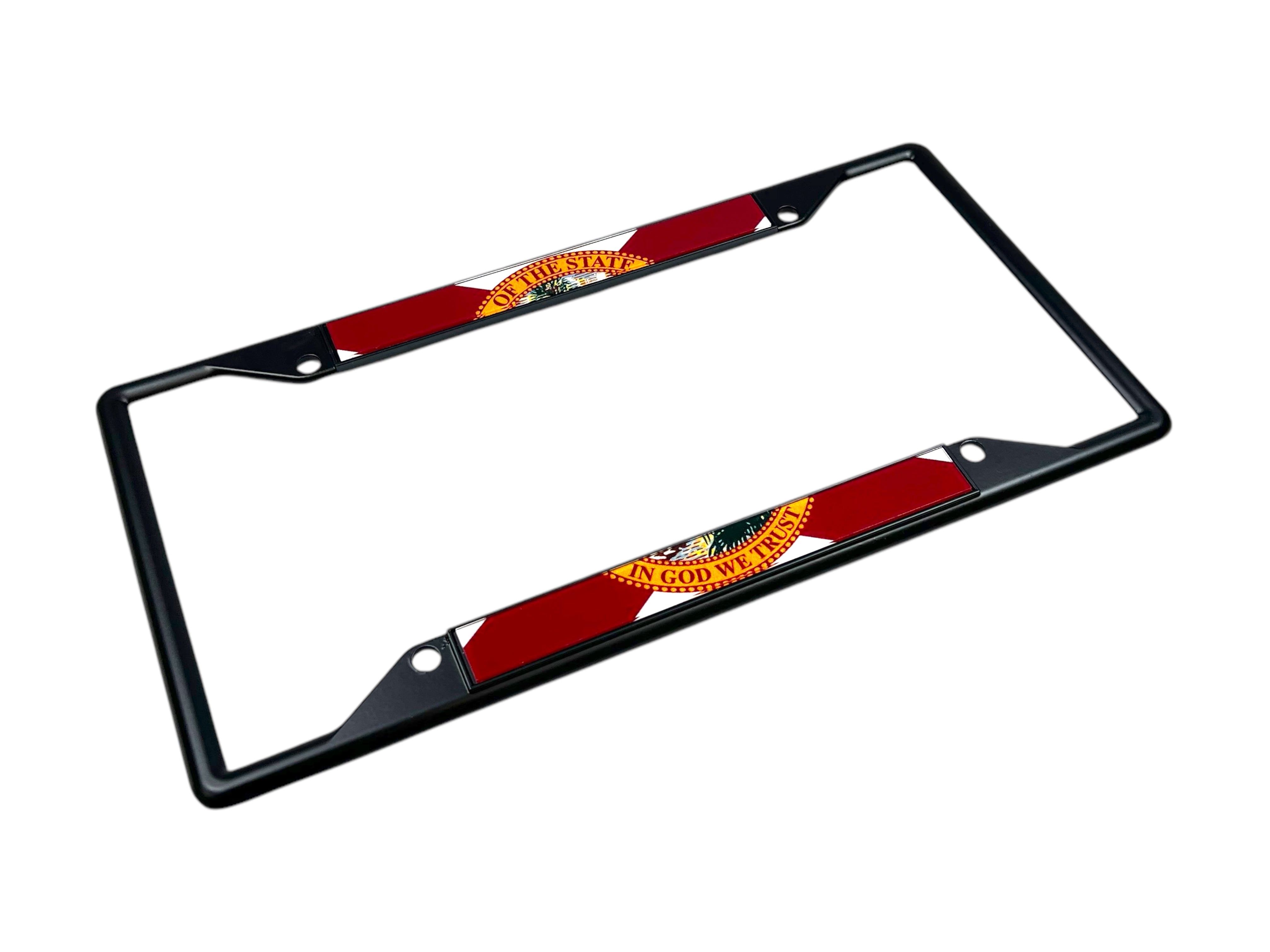 Florida Flag Black License Plate Frame