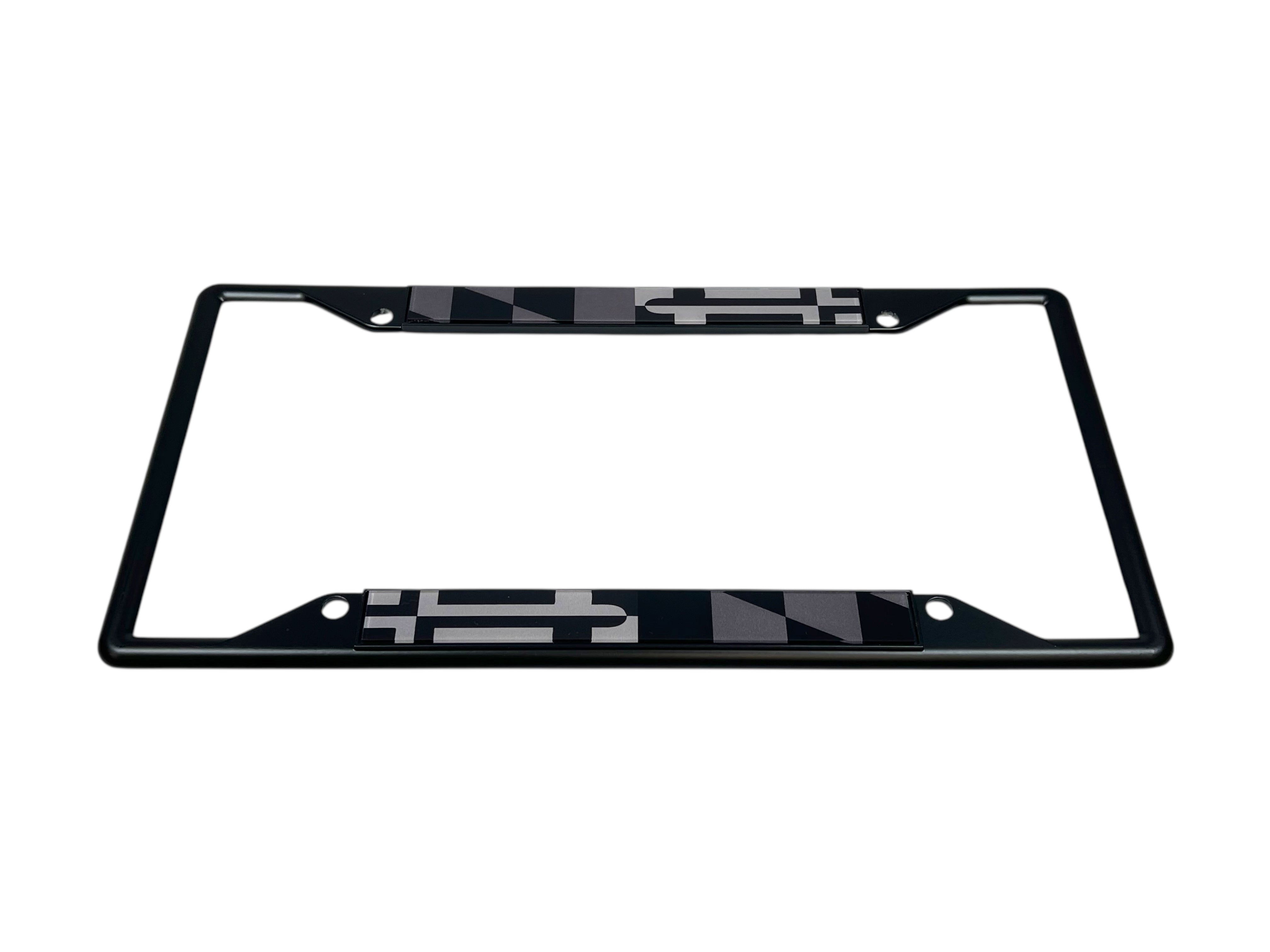 Maryland Flag Blacked Out License Plate Frame