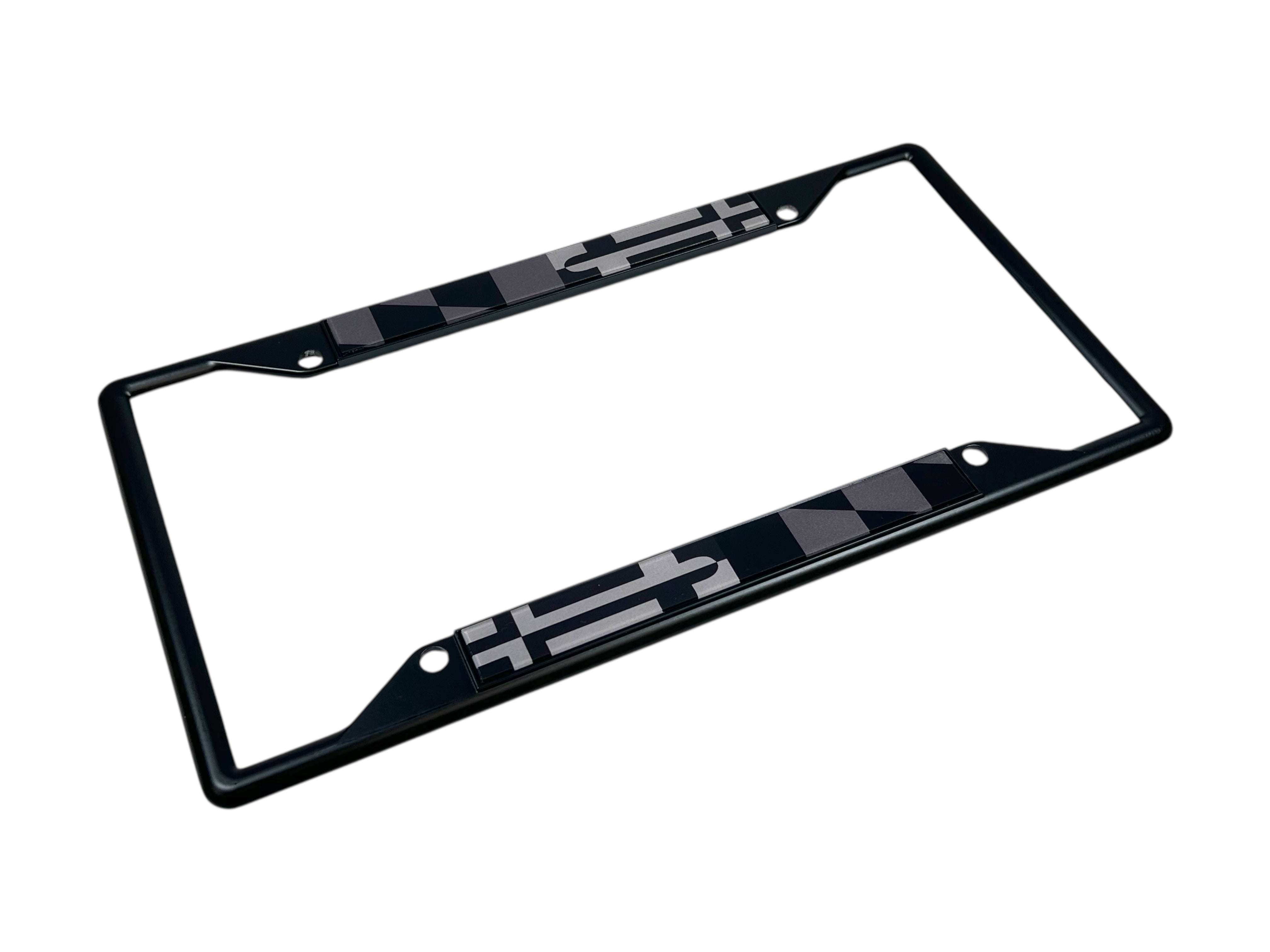 Maryland Flag Blacked Out License Plate Frame