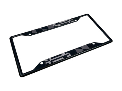 Maryland Flag Blacked Out License Plate Frame