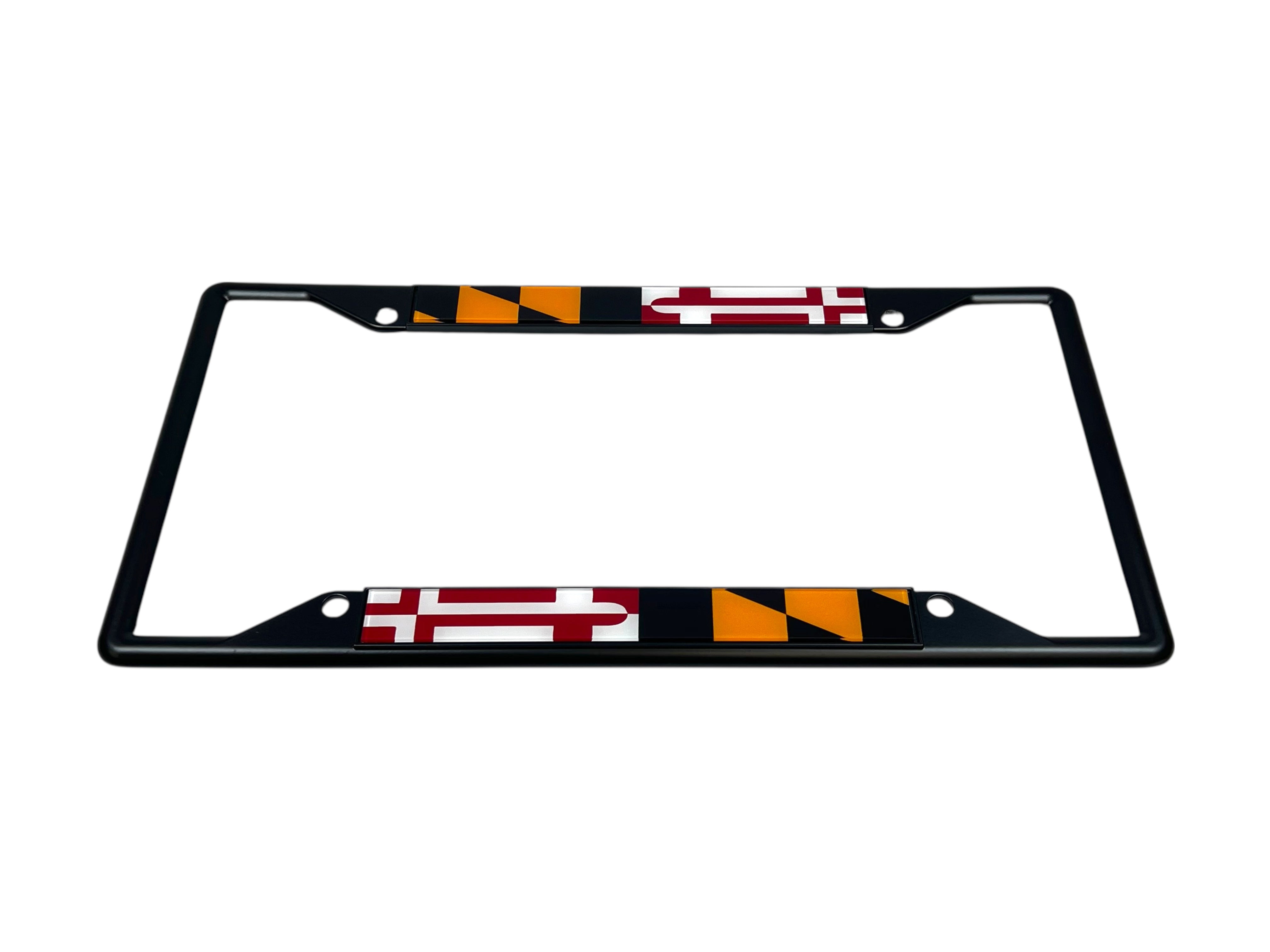 Maryland Flag Black License Plate Frame