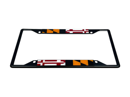 Maryland Flag Black License Plate Frame