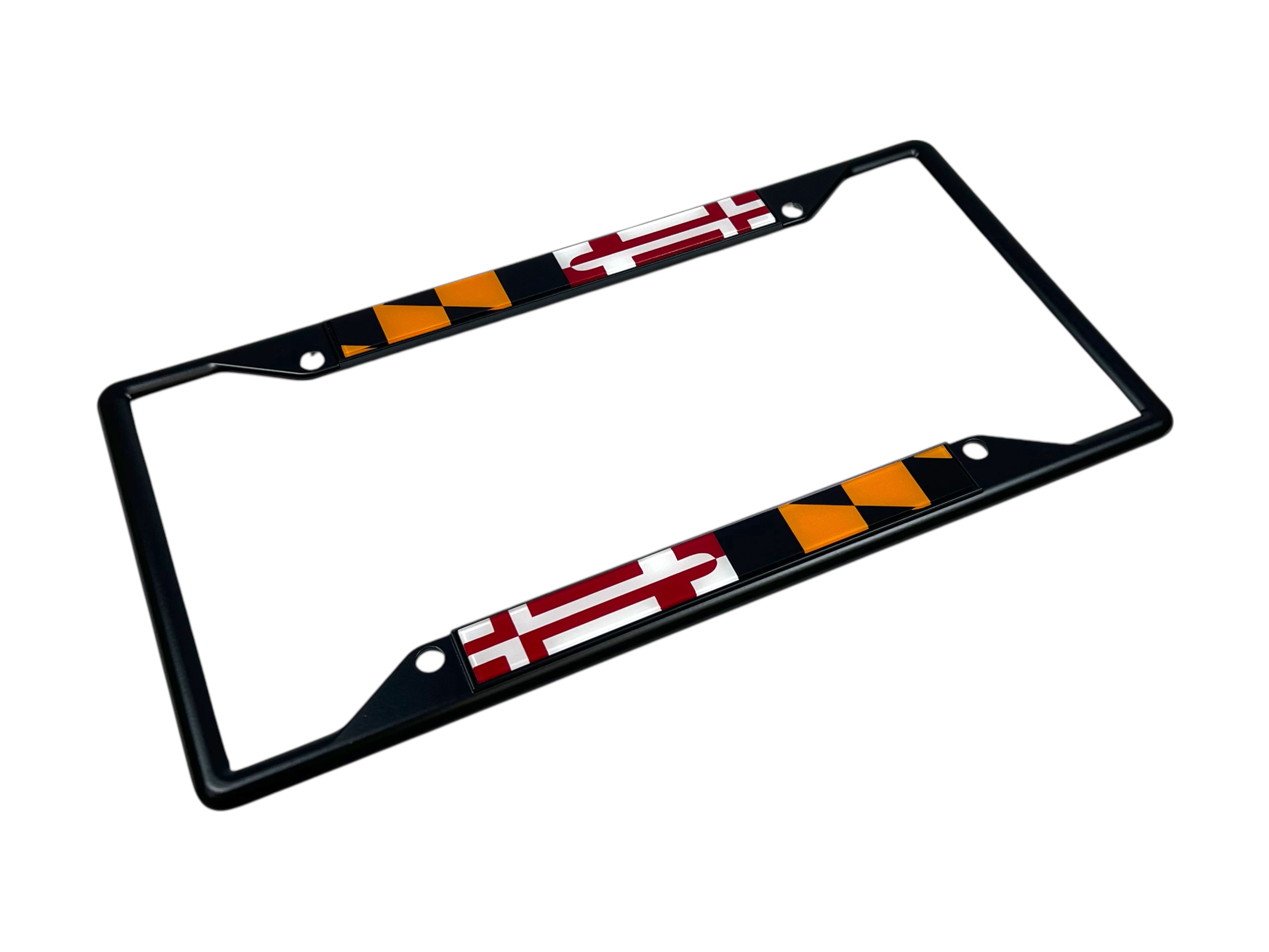 Maryland Flag Black License Plate Frame