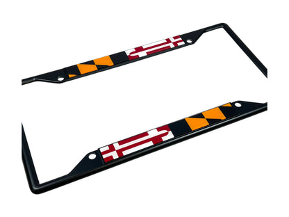 Maryland Flag Black License Plate Frame