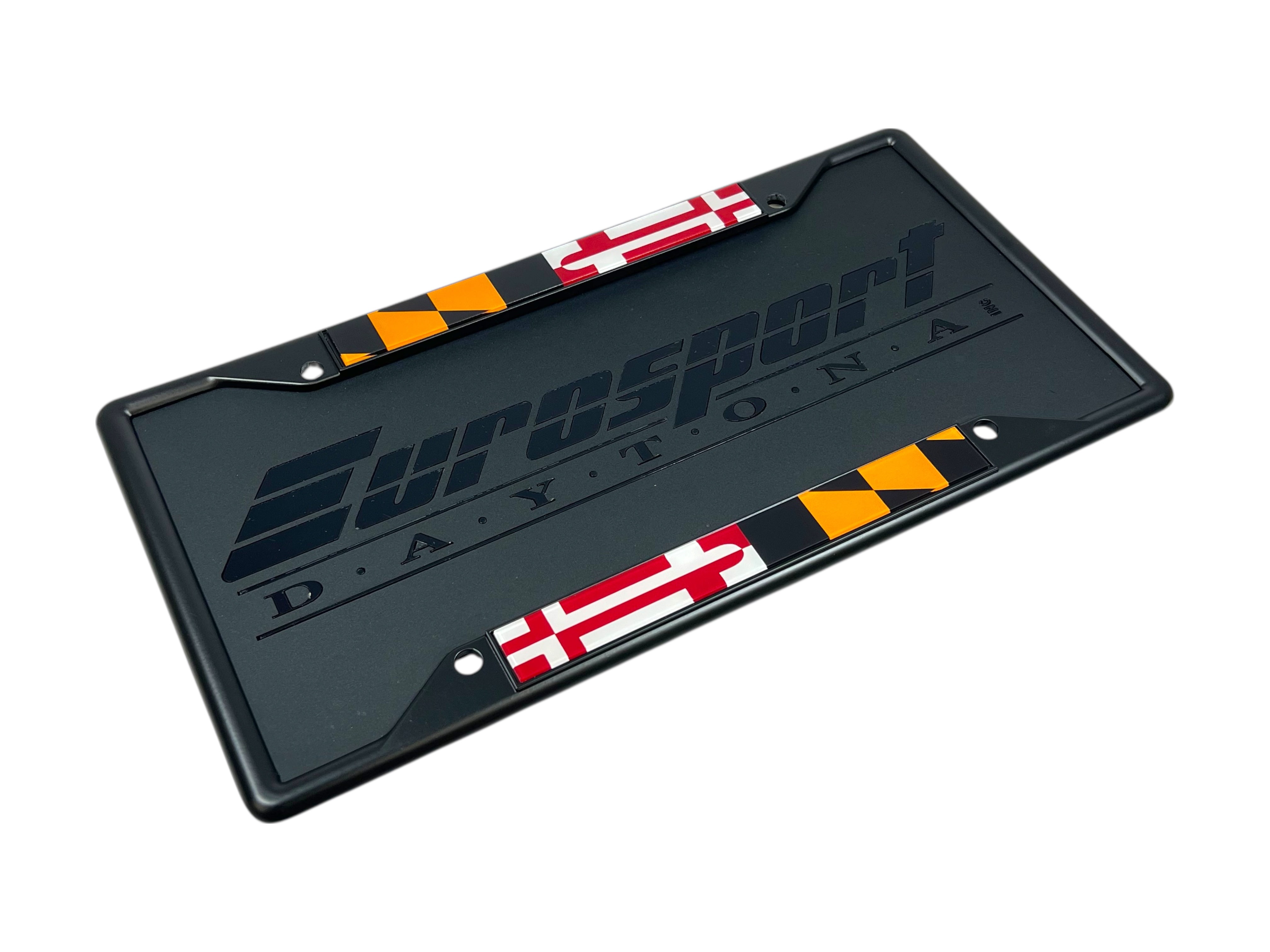 Maryland Flag Black License Plate Frame