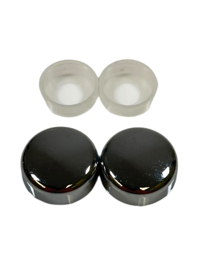 License Plate/Frame Chrome Cap Set (2 Piece)