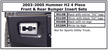 2003-2005 Hummer H2 Bumper Corners 4pc