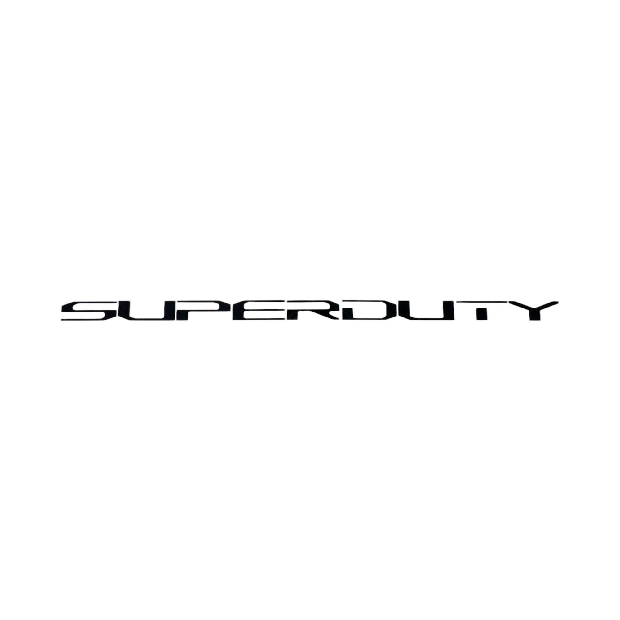 a black and white photo of the word super duty