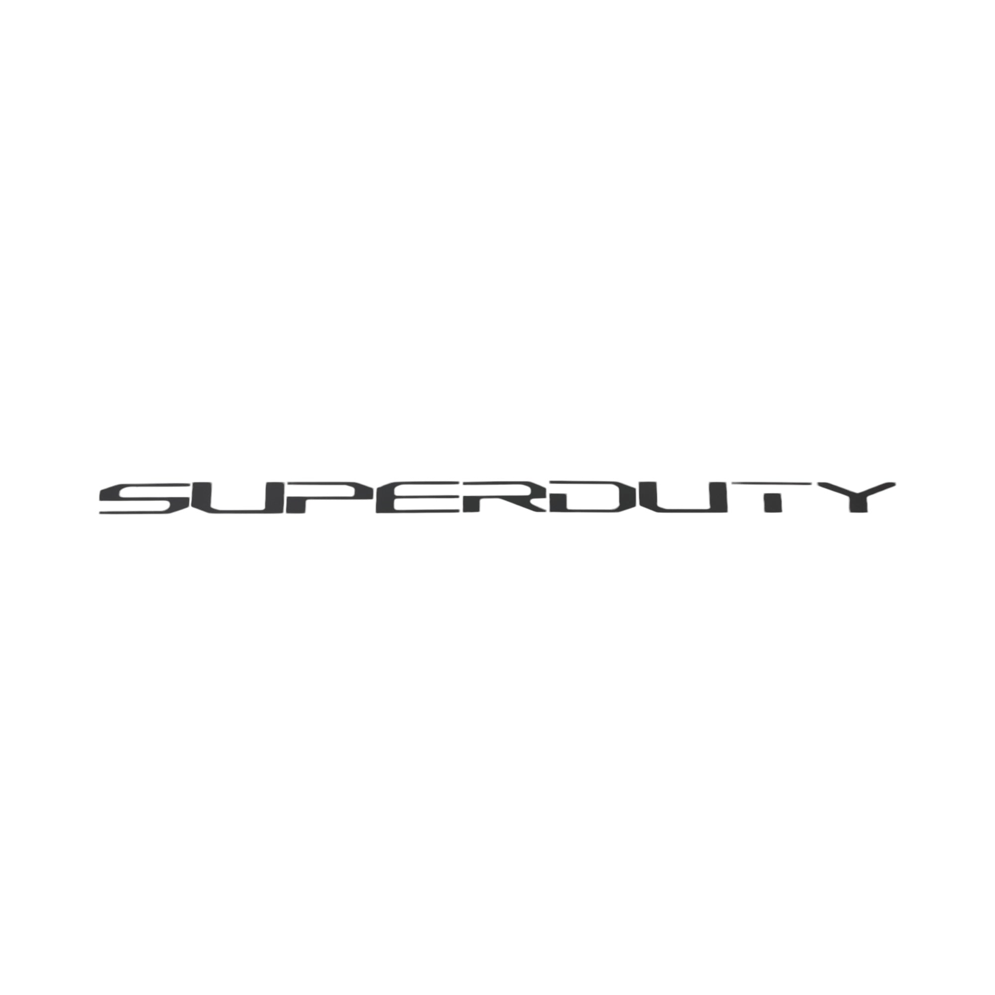 a black and white photo of the word super duty