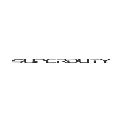 a black and white photo of the word super duty