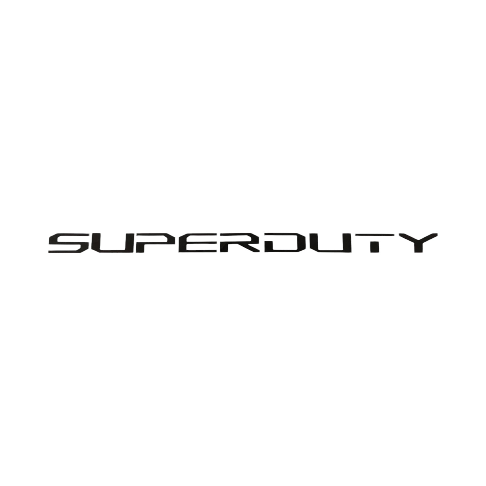 a black and white photo of the word super duty