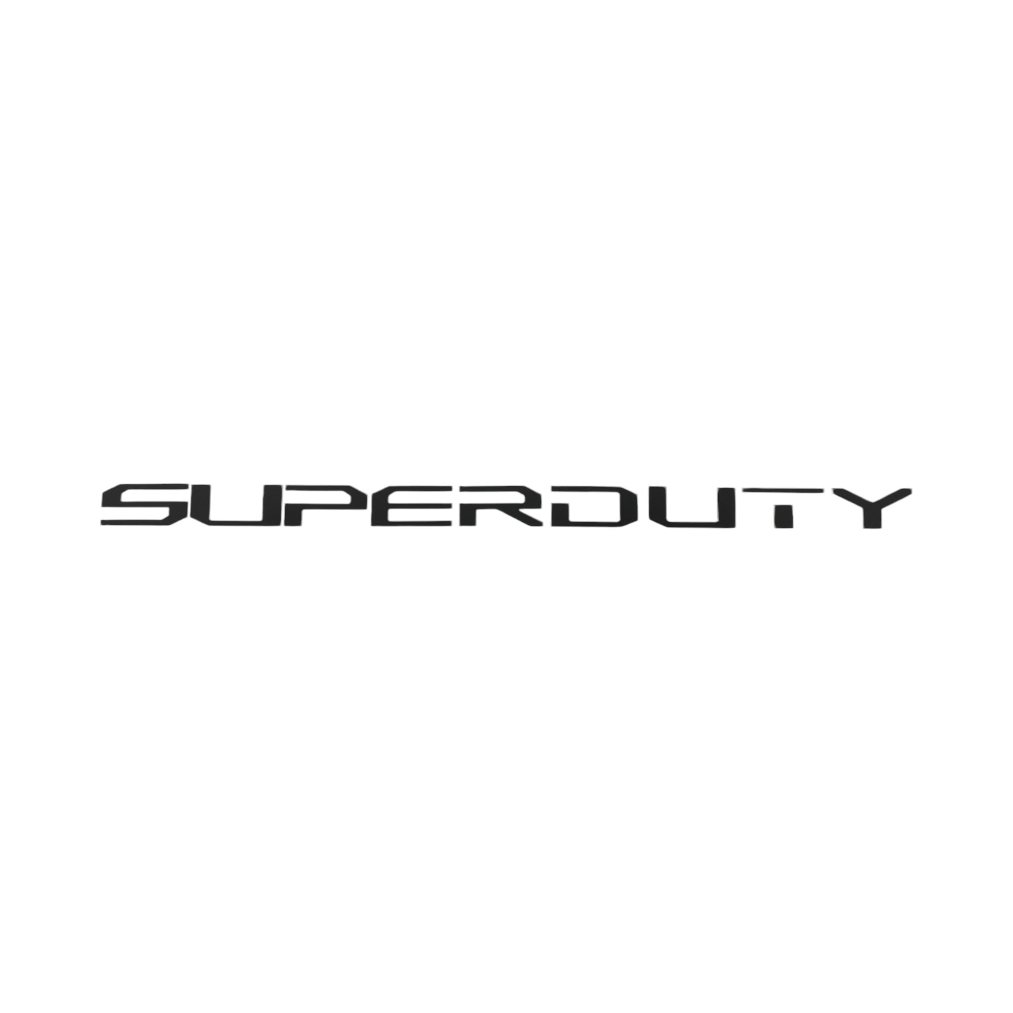 a black and white photo of the word super duty