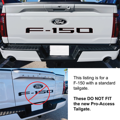 2021-Curent Ford F-150 Tailgate Lettering Kit