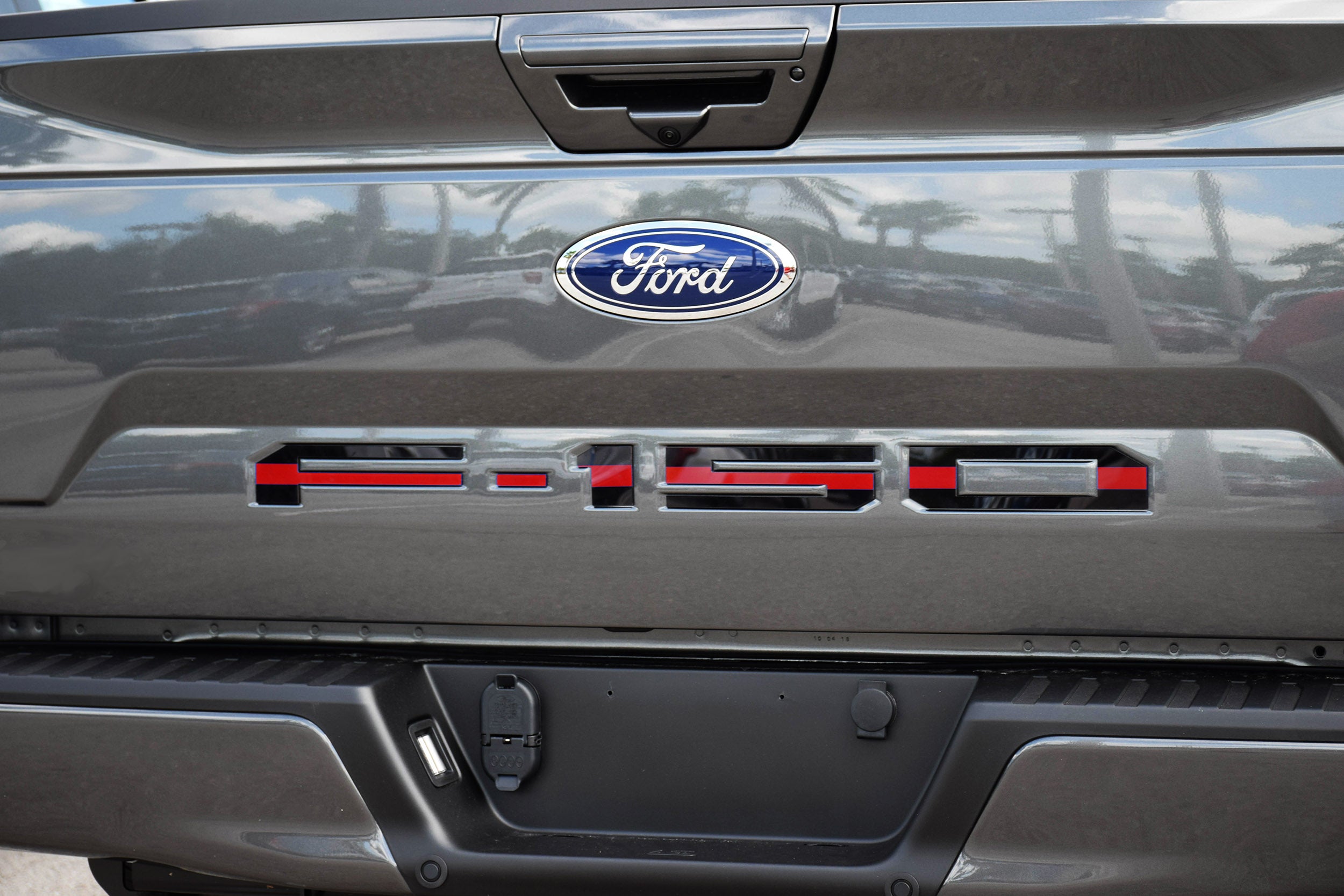 a close up of the rear end of a car