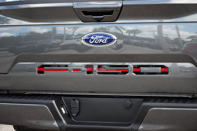 a close up of the rear end of a car