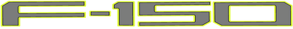 2021-Curent Ford F-150 Tailgate Lettering Kit