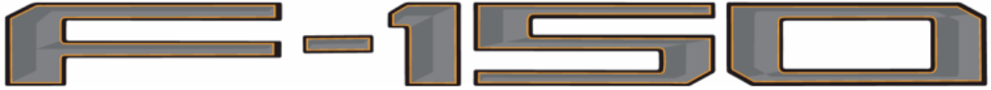 2024-Current Ford F-150 Pro Access Tailgate Lettering Kit