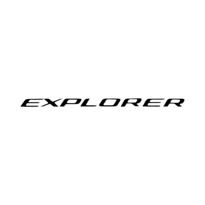 Matte Black Ford Explorer letters for rear hatch