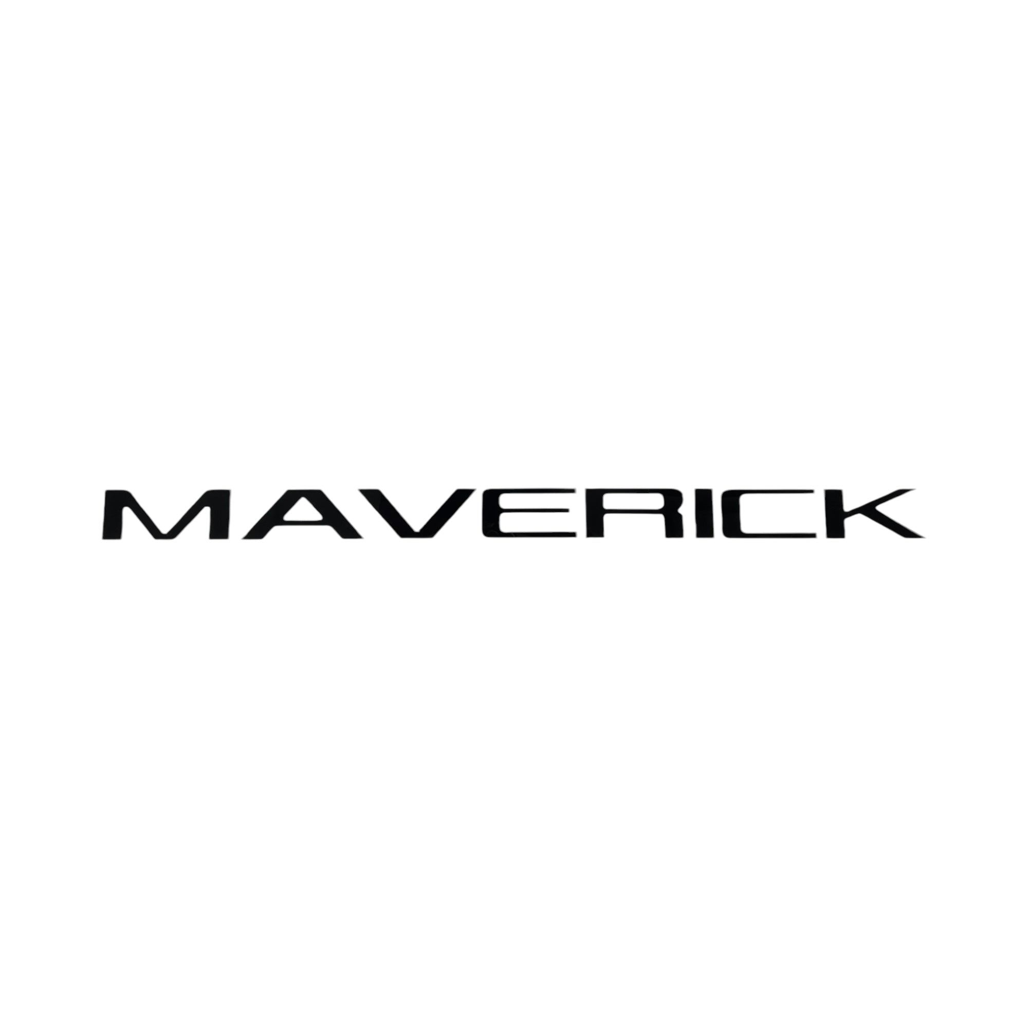 a black and white photo with the word maverick