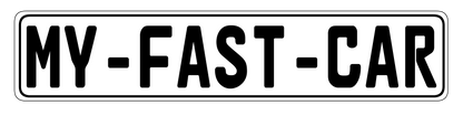 Custom Euro Plate
