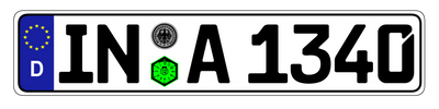 Euro Plate Country Plates Random & Custom