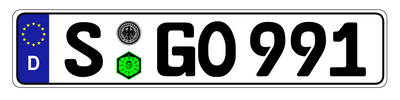 Euro Plate Country Plates Random & Custom