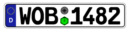 Euro Plate Country Plates Random & Custom