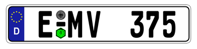 Euro Plate Country Plates Random & Custom