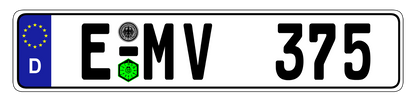 Euro Plate Country Plates Random & Custom