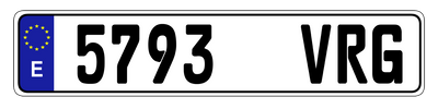 Euro Plate Country Plates Random & Custom