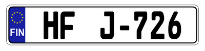 Euro Plate Country Plates Random & Custom