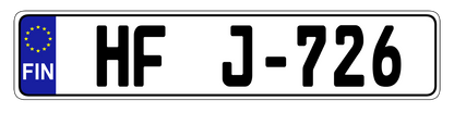 Euro Plate Country Plates Random & Custom