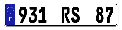 Euro Plate Country Plates Random & Custom