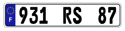 Euro Plate Country Plates Random & Custom
