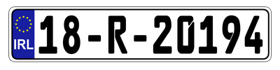 Euro Plate Country Plates Random & Custom