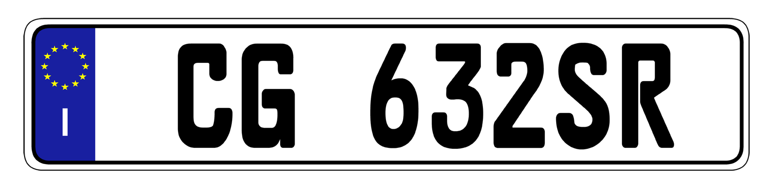 Euro Plate Country Plates Random & Custom