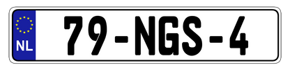 Euro Plate Country Plates Random & Custom