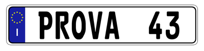 Euro Plate Country Plates Random & Custom