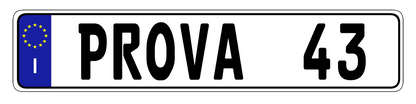 Euro Plate Country Plates Random & Custom