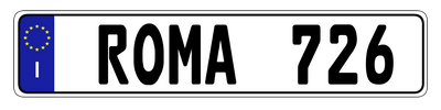 Euro Plate Country Plates Random & Custom