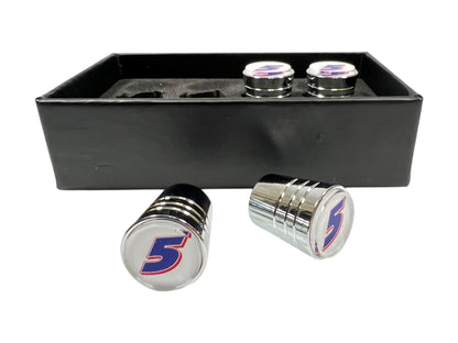 Kyle Larson Hendrickcars.com # Only Chrome Tapered Valve Stem Caps